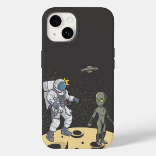 Coque Pour iPhone 14 Astronaute et alien