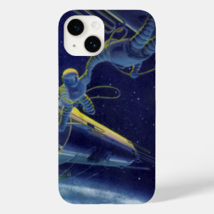 Coques Pour iPhone Astronautes de la science-fiction vintage dans l'e