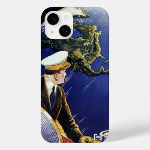 Coque Pour iPhone 14 Astronautes de la science-fiction vintage en orbit
