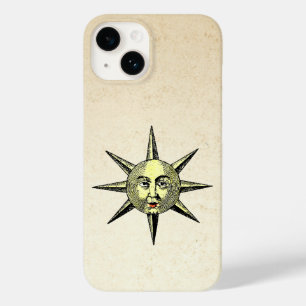 Coque Pour iPhone 14 Astronomie Renaissance - Couleur visage soleil