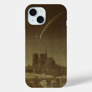 Coque Pour iPhone 15 Astronomie vintage, Donati Comet sur Paris en 1858