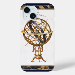 Coque Pour iPhone 15 Astronomie Vintage, Sphère Artificielle ou Armilla