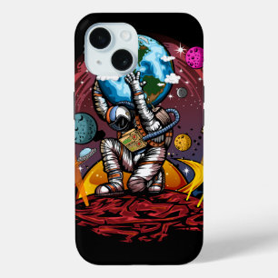 Coque Pour iPhone 15 Atlas Space Man