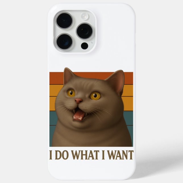 Coques Case-Mate iPhone Attitude de chat rétro (Verso)