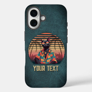 Coque Pour iPhone 16 Attitude de chat Tropical intemporelle