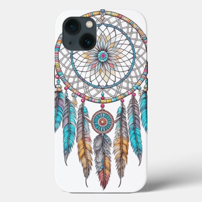 Coques Case-Mate iPhone Attrape-rêves Mystique Bleu (Verso)