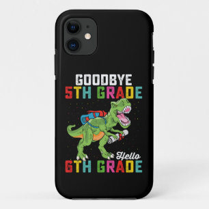 Case-Mate iPhone Case Au revoir 5e année Bonjour 6e année T Rex Dinosaur