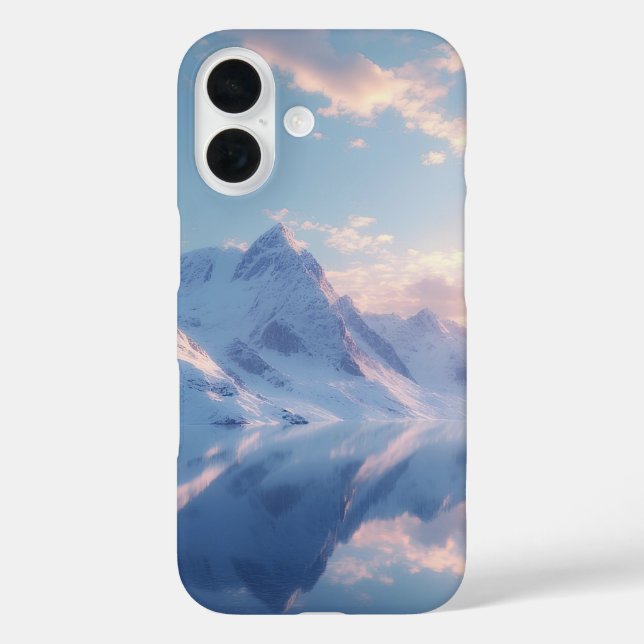 Coques Case-Mate iPhone Aube rose alpine miroir (Verso)