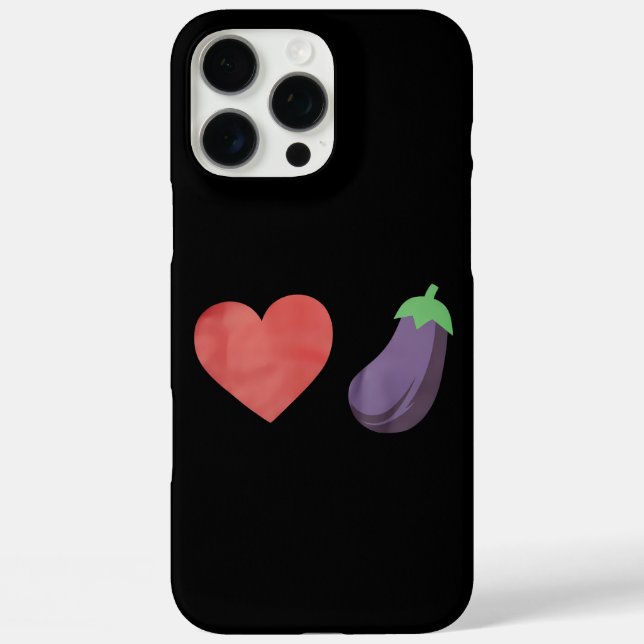 Coques Case-Mate iPhone Aubergine Amour Drôle Gay Fierté LGBTQ (Verso)