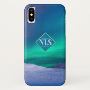 Case-Mate iPhone Case aurores boréales Aurora boréale et neige.