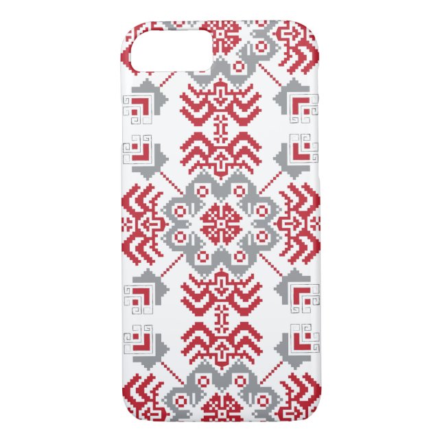 Coques Case-Mate iPhone Auseklis letton Médaillon géométrique d'art popula (Dos)