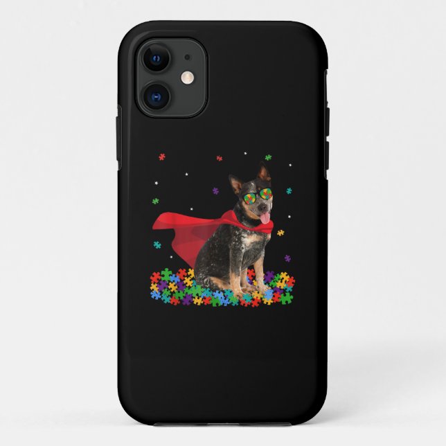 Coques Case-Mate iPhone Autiste | Héros de chien de bétail australien Cool (Dos)