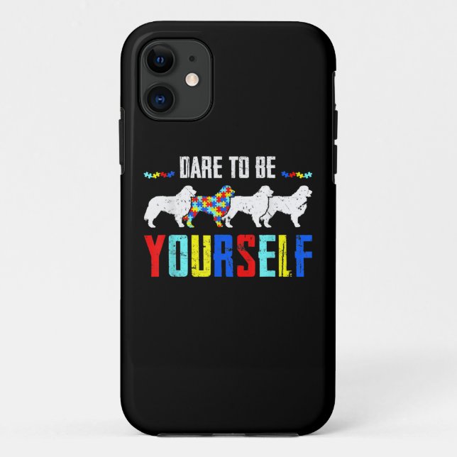 Coques Case-Mate iPhone Autistic | Dare To Be Different Bernese Mountain (Dos)
