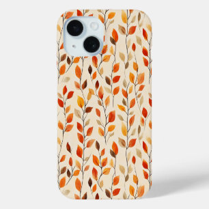 Coque Pour iPhone 15 Automne Feuilles Automne Motif