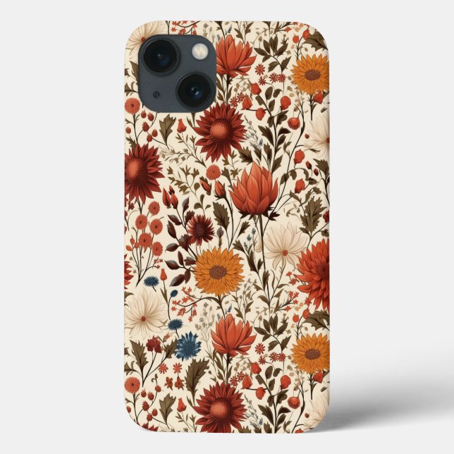 Coques Case-Mate iPhone Automne Moderne Automne Botanique Floral (Verso)