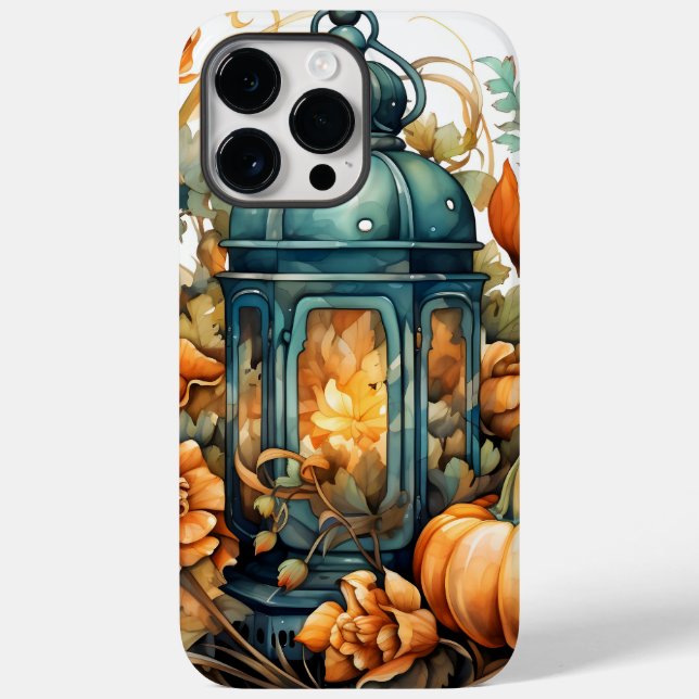 Coques Case-Mate iPhone Automne Thanksgiving Citrouille Lanterne Harvest (Verso)