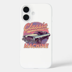 Coque Pour iPhone 16 Automobile de style Vaporwave classique