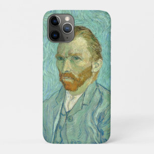 Case-Mate iPhone Case Autoportrait de Vincent Van Gogh sur fond bleu