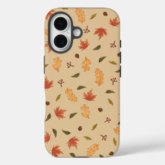 Coque Pour iPhone 16 Autumn Forest Pattern iPhone Case – Maple Leaves,
