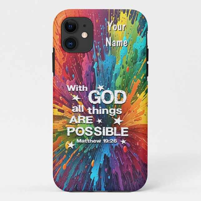 Coques Case-Mate iPhone Avec Dieu Matthieu 19-26 (Dos)