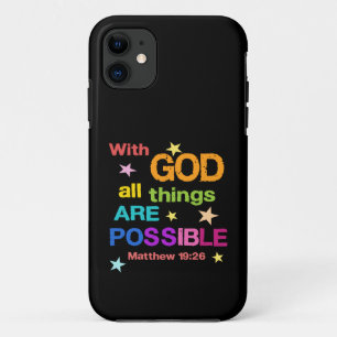 Case-Mate iPhone Case Avec Dieu toutes les choses sont possibles Bible V