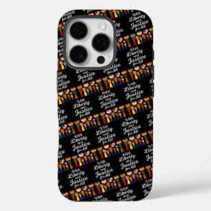 Coques iPhone 16 Pro Avec la Liberté et la Justice pour Tous Protestati