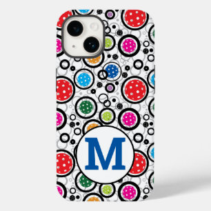 Coque Pour iPhone 14 Avec Motif initial avec Pickleballs iPhone 14