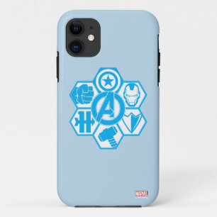 Coque Case-Mate Pour iPhone Avengers Assembler le badge d'icône