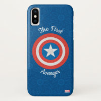 Avengers | Logo Captain America Floral