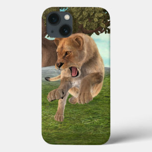 Etui iPhone Case-Mate Aventure artistique de lionne féroce dans la jungl