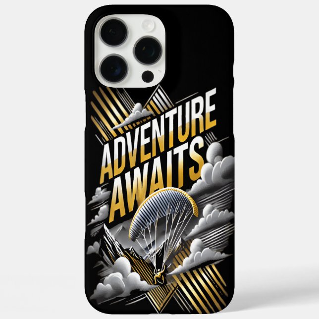 Coques Case-Mate iPhone Aventure Attend Avec Frissons Parachute Descente (Verso)