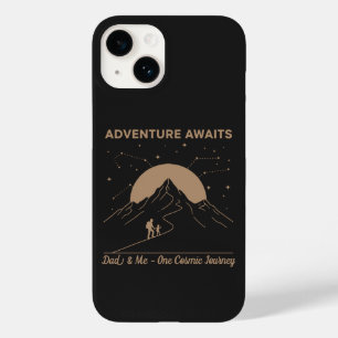 Coque Pour iPhone 14 Aventure de Papa et Moi Cosmique