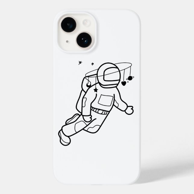 Coques Case-Mate iPhone Aventure des astronautes cosmiques (Verso)
