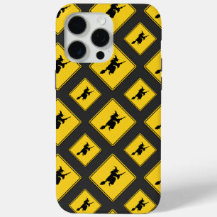 Coque iPhone 15 Pro Max Avertissement de sorcière Halloween