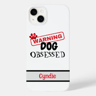 Coque Pour iPhone 14 Plus Avertissement personnalisé de chien observé