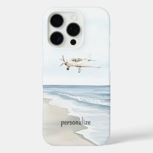Coques iPhone 16 Pro Avion bleu blanc