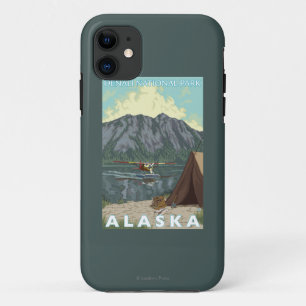 Etui iPhone Case-Mate Avion de Bush et pêche - parc national de Denali,