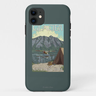 Etui iPhone Case-Mate Avion de Bush et pêche - parc national de glacier,