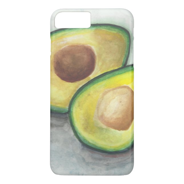 Coques Case-Mate iPhone Avocado en aquarelle (Dos)