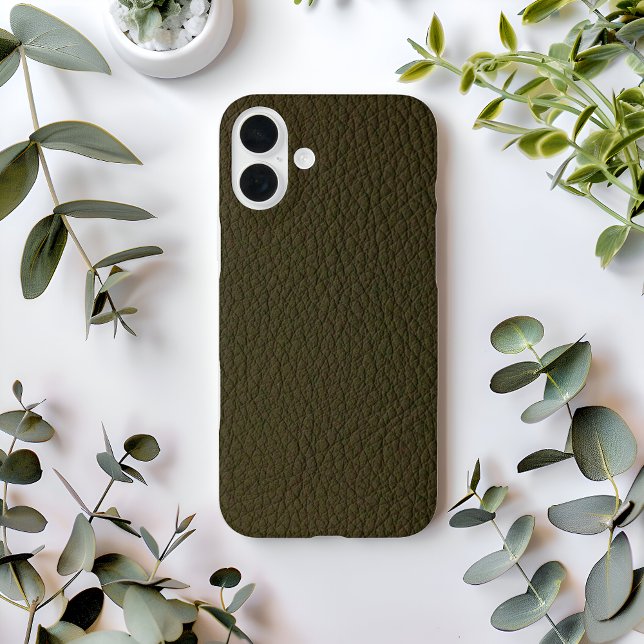 Coques Case-Mate iPhone Avocado Vert Faux Cuir (Créateur téléchargé)