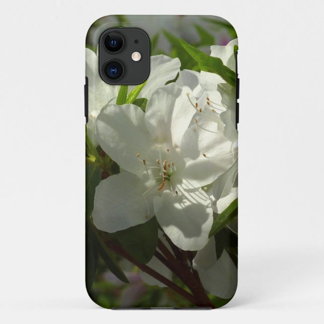 Coques Case-Mate iPhone Azalées Blancs Solaires Belles Fleurs De Printemps (Dos)
