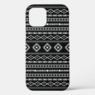 Case-Mate iPhone Case Aztec blanc gris noir Motifs mélangés Motif