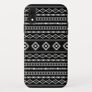 Case-Mate iPhone Case Aztec blanc gris noir Motifs mélangés Motif