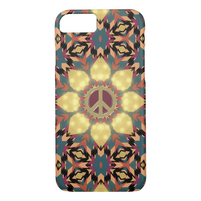 Coques Case-Mate iPhone Aztec Boho Désert Paix SunFlower Téléphone case (Dos)