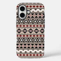 Aztec Essence II Ptn noir blanc gris rouge