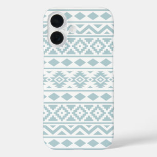 Coque Pour iPhone 16 Aztec Essence Ptn III Canard Bleu oeuf Blanc