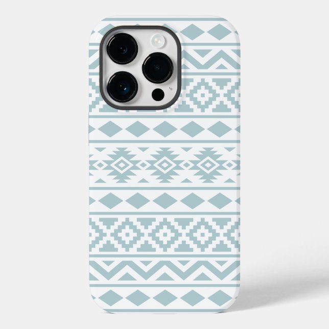 Coques Case-Mate iPhone Aztec Essence Ptn III Canard Bleu oeuf Blanc (Verso)