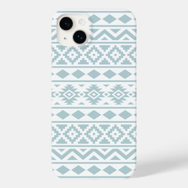 Coques Case-Mate iPhone Aztec Essence Ptn III Canard Bleu oeuf Blanc (Verso)