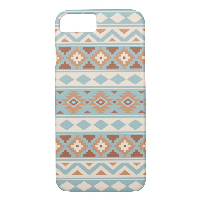 Coques Case-Mate iPhone Aztec Essence Ptn IIIb Blue Cream Terracottas (Dos)