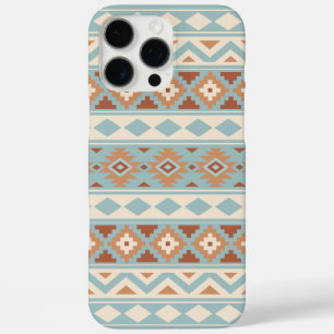 Coques iPhone 16 Pro Max Aztec Essence Ptn IIIb Blue Cream Terracottas
